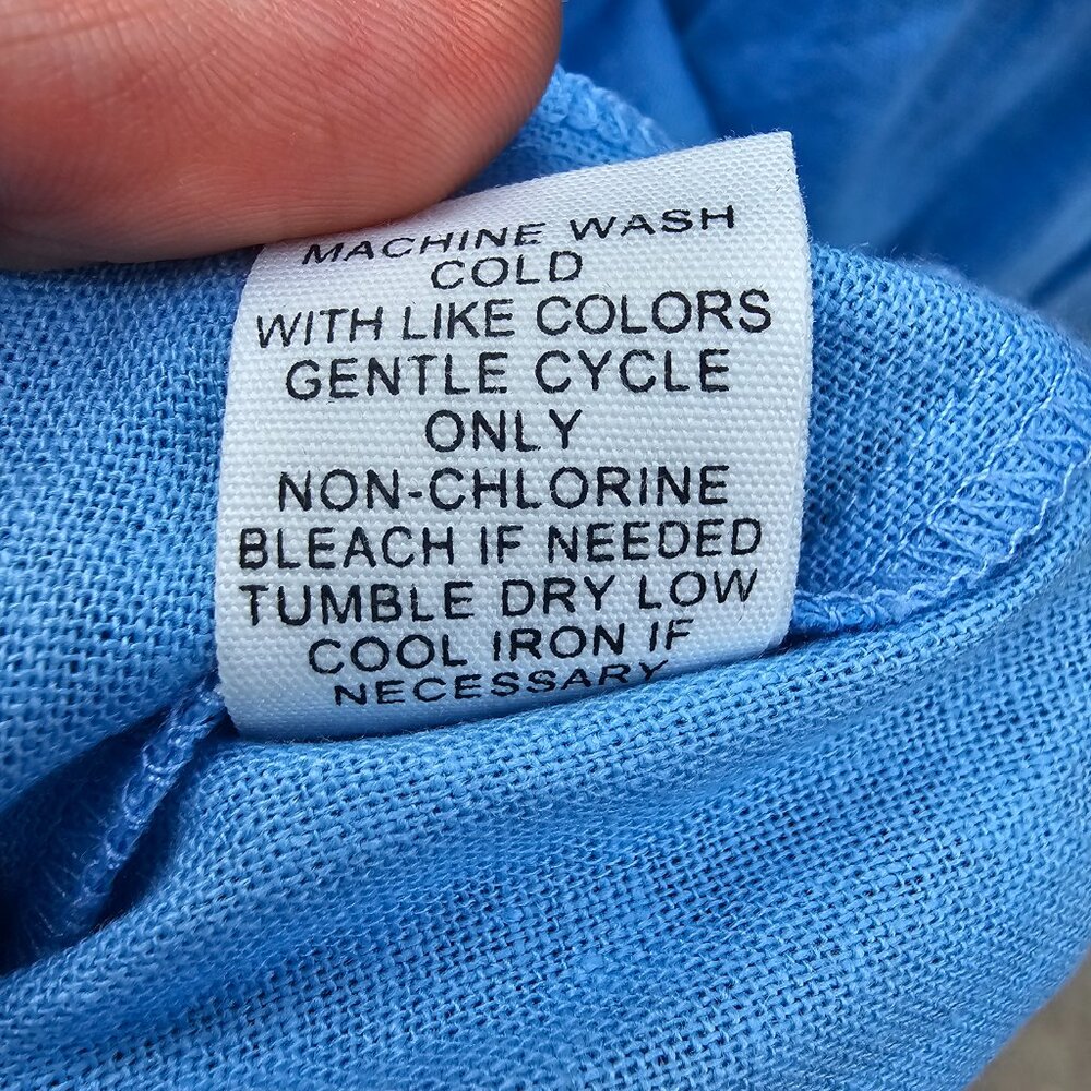 NWT Adyson Parker Blue Midi Dress Sleeveless Size Large - Picture 12 of 12